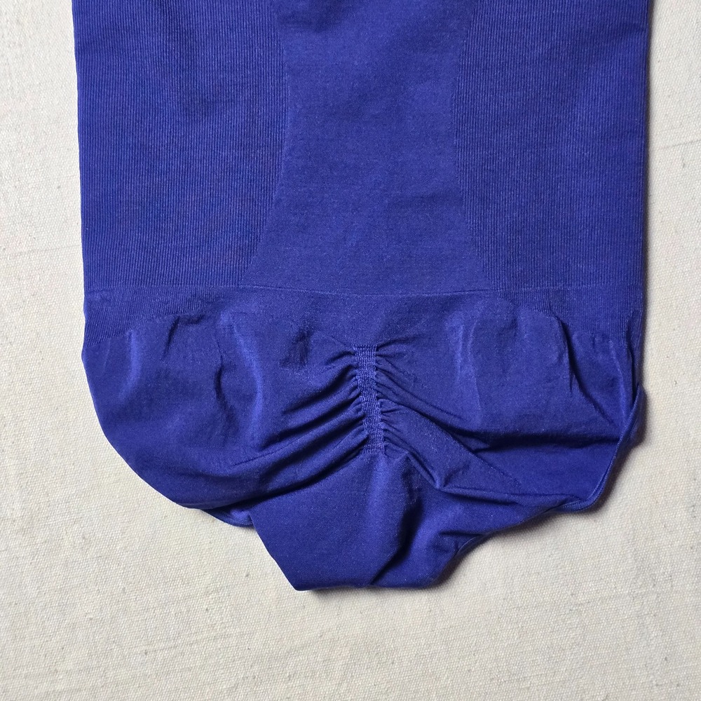 Pinsy Sculpt® Tee Shapewear Bodysuit Women's Size M Blue Seamless Short Sleeve - Picture 9 of 11